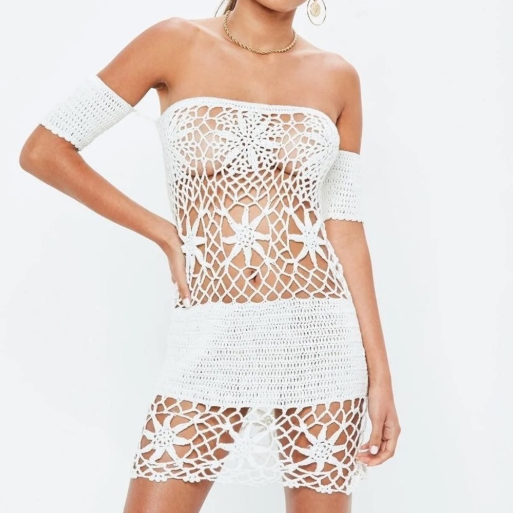 Missguided Crochet Mini Dress